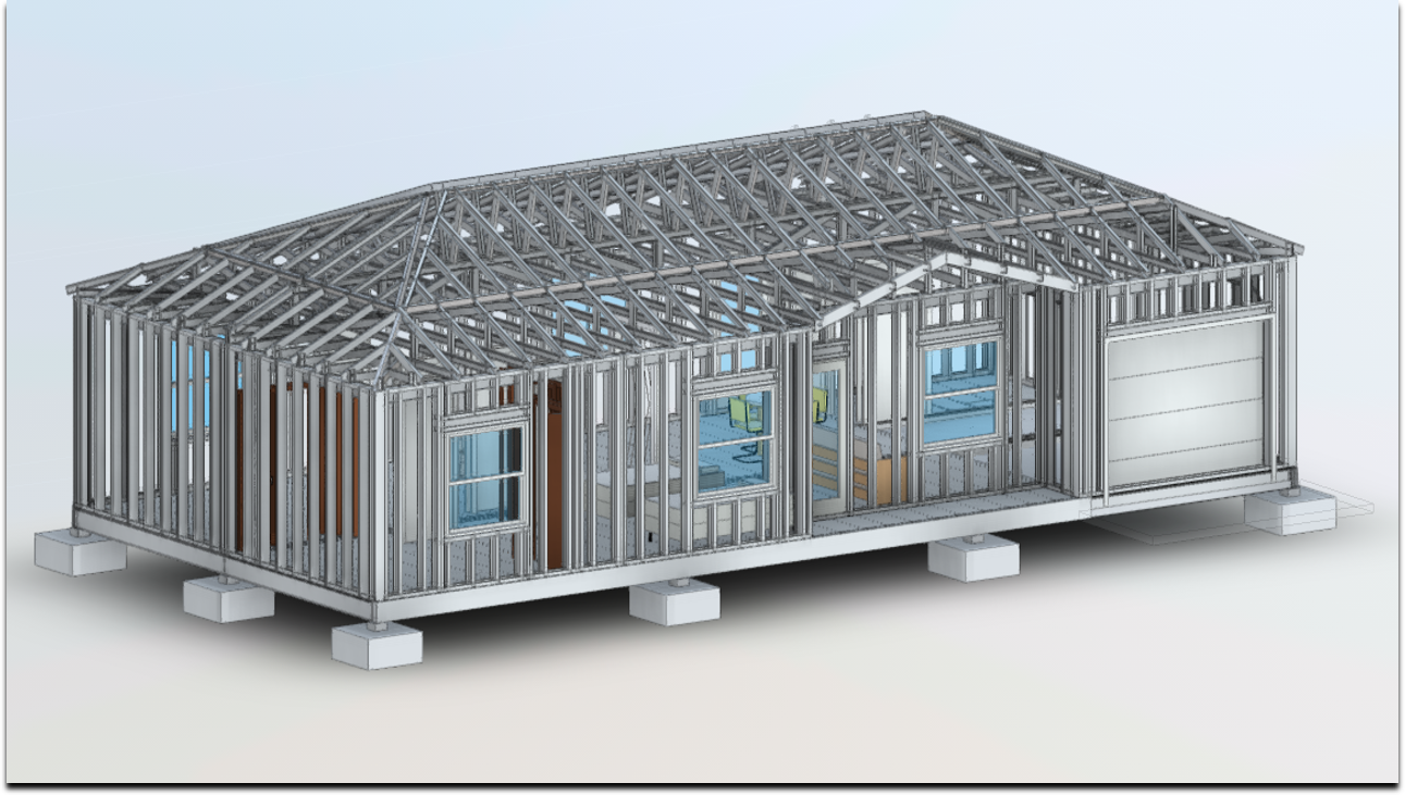 BIM model of modular house