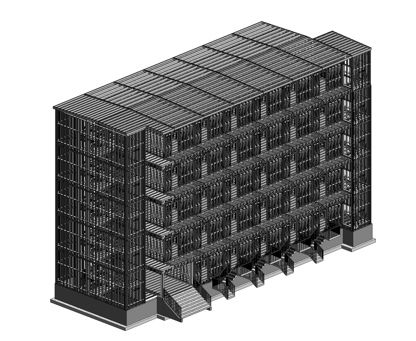 BIM model of modular building