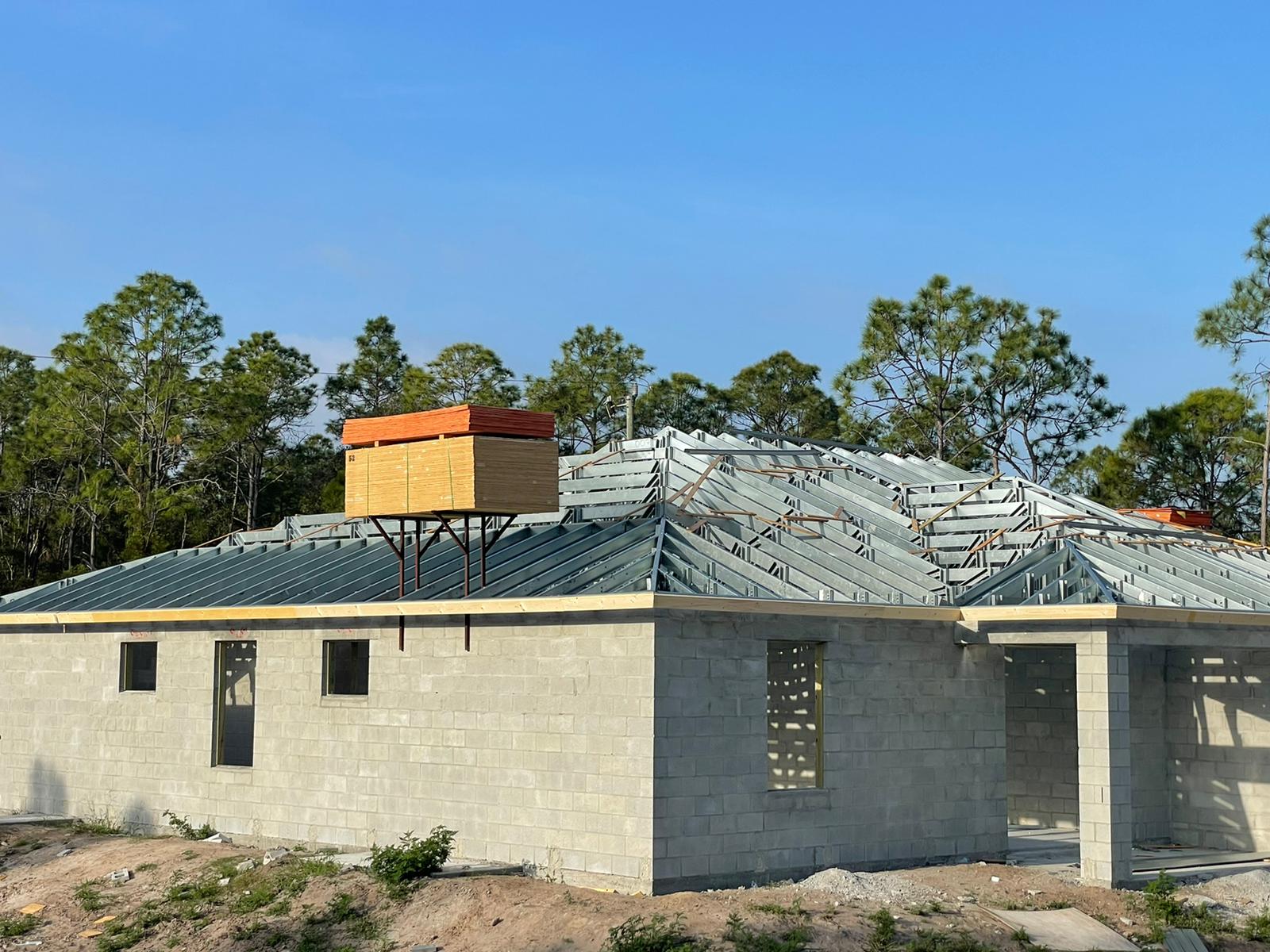 Design-Install of metal trusses for residential project